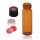 FLACON A VIS BRUN DN13 + BOUCHON 1 TROU 4ML - X100