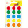 PASTILLES GOMMETTES RONDE DIAM.19MM ASSORTIS - PACK X90