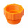 ADAPTATEUR FILETE EN PP EXT/INT 2" ORANGE