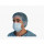 MASQUE 3 PLIS NON TISSE BLEU EN PLP AVEC BARRETTE NASALE - PACK X1000