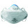DEMI-MASQUE FILTRANT BLANC PLIABLE AVEC VALVE FFP3 NR D - PACK X20