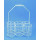 PORTE-FLACONS EN METAL REVETU PE BLANC POUR 6 FLACONS DE 2L