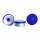 CAPSULE EN ALUMINIUM STERILE BLEU 20MM - PACK X 125