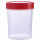 POT D'ECHANTILLONAGE STERILE 120ML - BOUCHON ROUGE - VRAC X 200