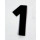 ETIQUETTES DE CASEINE CHIFFRES NOIRS NUMERO 1, PAR  10 X 100