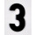 ETIQUETTES DE CASEINE CHIFFRES NOIRS NUMERO 3, PAR  10 X 100