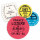 ETIQUETTES DE CASEINE VIERGES D35MM COULEUR ROSE - PAR X 250