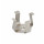 PINCE DE FIOLE DE 25ML OHAUS EN ACIER INOXYDABLE
