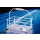PORTE-FLACONS EN ACIER REVETU PA BLANC 110X110MM -10 FLACONS