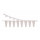 BARRETTE DE 8 TUBES DE PCR DE 0,1ML + BOUCHON PLAT - X120