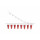 BARRETTE DE 8 TUBES DE PCR DE 0,1ML + BOUCHON PLAT - X120