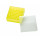 BOITE EN PP JAUNE POUR 81 TUBES 1,5-1,8-2ML + COUV.