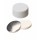 BOUCHON A VIS PP BLANC PLEIN DN24 SILIC./ALU ARGENT - X100