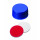 BOUCHON A VIS PP BLEU PLEIN DN9 SILICONE/PTFE - X100
