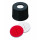 BOUCHON A VIS PP NOIR 1 TROU DN8 SILICONE/PTFE FENDU - X100