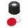BOUCHON A VIS PP NOIR 1 TROU DN8 SILICONE/PTFE - X100