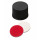 BOUCHON A VIS PP NOIR PLEIN DN15 SILICONE/PTFE - X1000