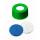 BOUCHON A VIS PP VERT 1 TROU DN9 SILICONE/PTFE FENDU - X100