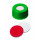 BOUCHON A VIS PP VERT 1 TROU DN9 SILICONE/PTFE - X100