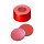 CAPSULE A SERTIR ALU ROUGE 1 TROU DN11 CAOU/BUTYLE/TFE X100