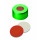 CAPSULE A SERTIR ALU VERT 1 TROU DN11 CAOUT./PTFE -X100