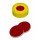 CAPSULE A SERTIR PE DUR JAUNE 1 TROU DN11 PTFE/SIL/PTFE X100
