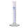 EPROUVETTE GRADUEE BLEU FORME HAUTE EN VERRE BORO.CL.A 10ML
