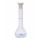 FIOLE JAUGEE VERRE CLAIR CL.A BOUCHON EN PE CN14/23 50ML
