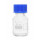 FLACON VERRE CLAIR GL45 AVEC BOUCHON/BAGUE PP BLEU 2L X10