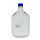 FLACON VERRE CLAIR GL45 AVEC BOUCHON/BAGUE PP BLEU 5L