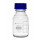 FLACON VERRE CLAIR GL45 AVEC REVETEMENT + BOUCHON 250ML