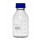 FLACON VERRE CLAIR GL45 AVEC REVETEMENT + BOUCHON 500ML