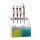 SUPPORT POUR 4 MICRO-PIPETTES AVEC DEUX RESERVOIRS A CONES
