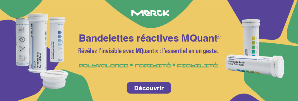 Bandelettes réactives MQuant de Merck