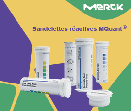 Bandelettes réactives MQuant de Merck