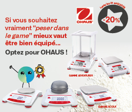 Si vous souhaitez vraiment ‘‘peser dans le game’’ mieux vaut être bien équipé... Optez pour OHAUS !