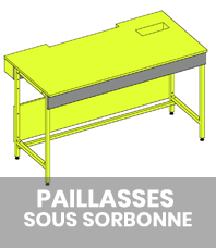 Paillasse sous sorbonne