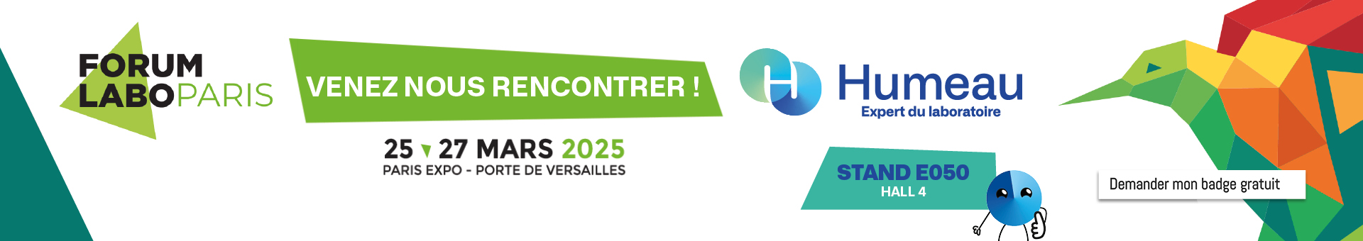 Retrouvez Humeau au Forum Labo 2025