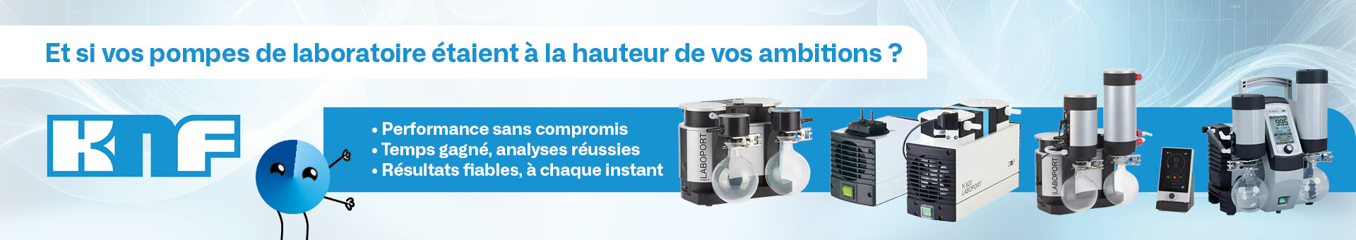 KNF Pompes à vide de laboratoire
