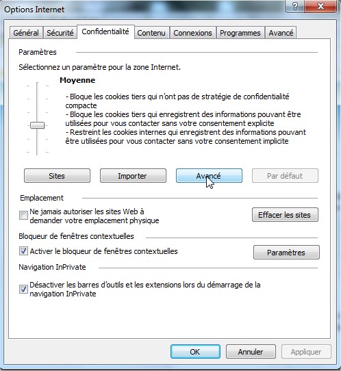 activer cookies internet explorer 2