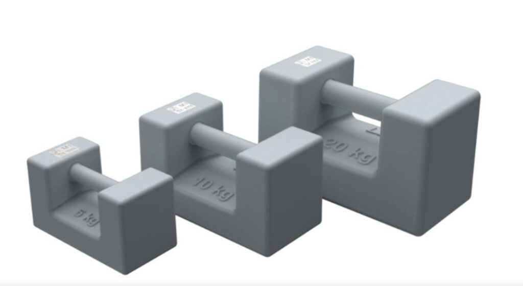 [239448] CAST IRON RECTANGULAR WEIGHT CLASS M1 20KG WITH COFRAC CERTIFICATION