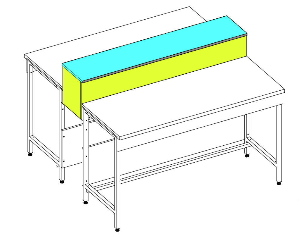 [252891] TABLETTE CENTRALE L=1500 LARG=300MM