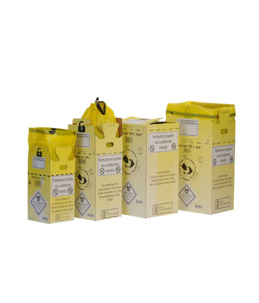 [100579] CAISSE CARTON DASRI  HAUT 50L SAC PEBD BTE 10