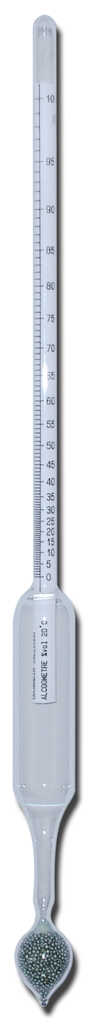 ALCOOMETRE CHERCHEUR 35-70% 20'C EN 1/2 DEGRE